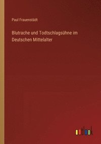 bokomslag Blutrache und Todtschlagshne im Deutschen Mittelalter