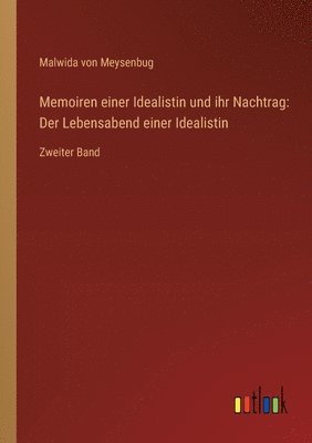 bokomslag Memoiren einer Idealistin und ihr Nachtrag