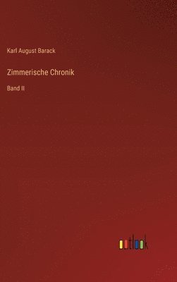 bokomslag Zimmerische Chronik