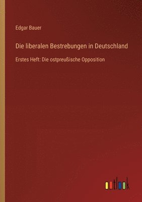 bokomslag liberalen Bestrebungen in Deutschland