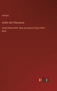 bokomslag Archiv der Pharmacie