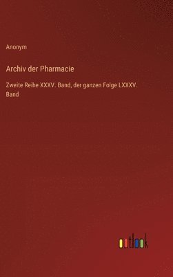 bokomslag Archiv der Pharmacie