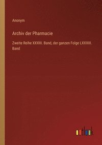 bokomslag Archiv der Pharmacie