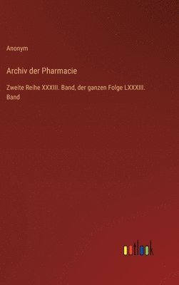 bokomslag Archiv der Pharmacie