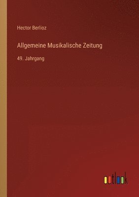 bokomslag Allgemeine Musikalische Zeitung