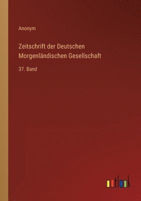 bokomslag Zeitschrift der Deutschen Morgenländischen Gesellschaft