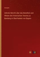 bokomslag Zehnter Bericht über das Bestehen und Wirken des historischen Vereins zu Bamberg in Oberfranken von Bayern