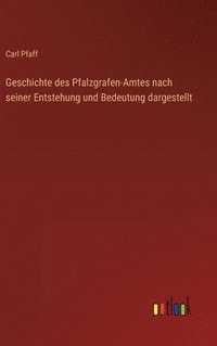 bokomslag Geschichte des Pfalzgrafen-Amtes nach seiner Entstehung und Bedeutung dargestellt
