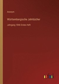 bokomslag Württembergische Jahrbücher