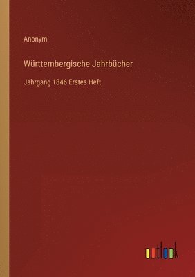 bokomslag Wrttembergische Jahrbcher