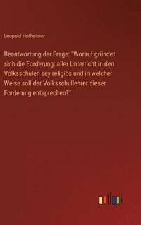 bokomslag Beantwortung der Frage