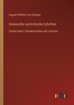 bokomslag Vermischte und kritische Schriften