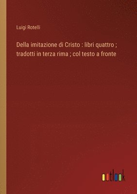 bokomslag Della imitazione di Cristo