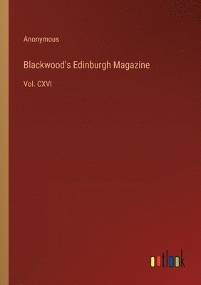 bokomslag Blackwood's Edinburgh Magazine