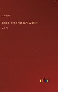 bokomslag Report for the Year 1871-72 Delhi