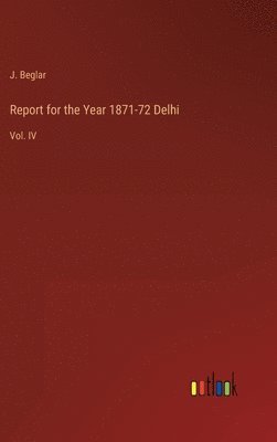 bokomslag Report for the Year 1871-72 Delhi