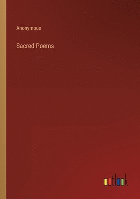 bokomslag Sacred Poems