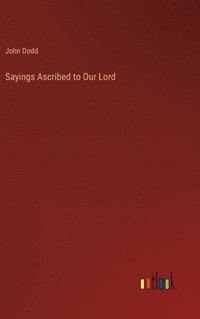 bokomslag Sayings Ascribed to Our Lord