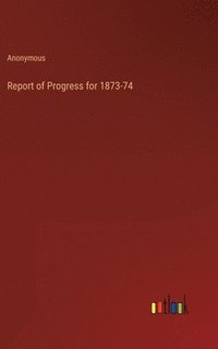 bokomslag Report of Progress for 1873-74