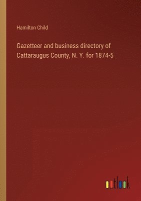 bokomslag Gazetteer and business directory of Cattaraugus County, N. Y. for 1874-5