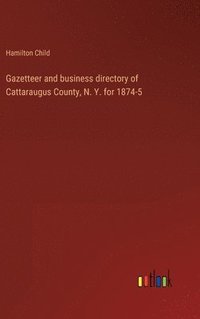 bokomslag Gazetteer and business directory of Cattaraugus County, N. Y. for 1874-5