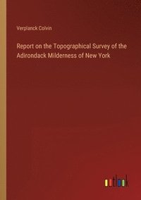 bokomslag Report on the Topographical Survey of the Adirondack Milderness of New York