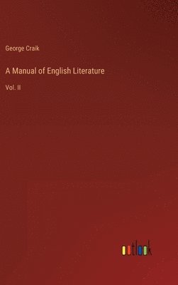 A Manual of English Literature 1