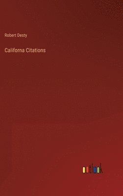 bokomslag Californa Citations