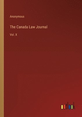 bokomslag The Canada Law Journal