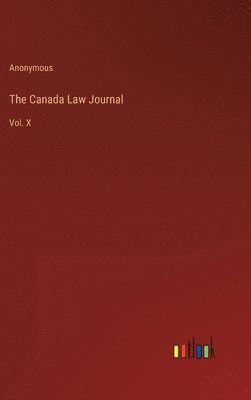 bokomslag The Canada Law Journal