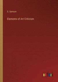 bokomslag Elements of Art Criticism