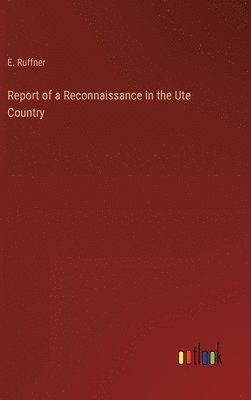 bokomslag Report of a Reconnaissance in the Ute Country