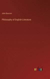 bokomslag Philosophy of English Literature