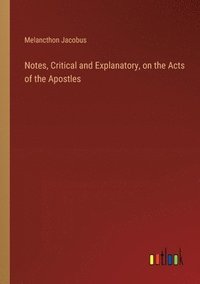 bokomslag Notes, Critical and Explanatory, on the Acts of the Apostles