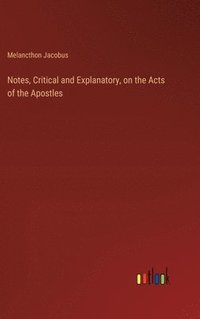 bokomslag Notes, Critical and Explanatory, on the Acts of the Apostles