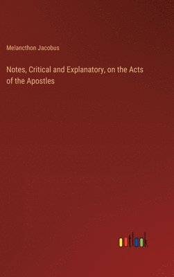 bokomslag Notes, Critical and Explanatory, on the Acts of the Apostles