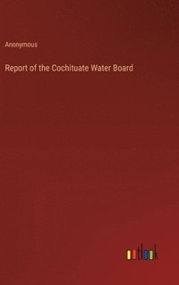 bokomslag Report of the Cochituate Water Board