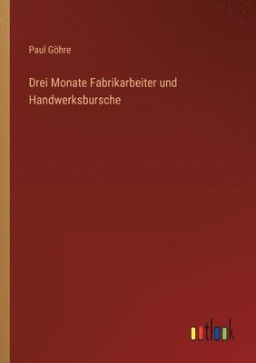 bokomslag Drei Monate Fabrikarbeiter und Handwerksbursche