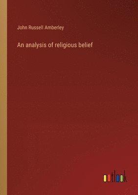 bokomslag analysis of religious belief