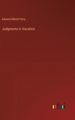 bokomslag Judgments in Vacation