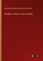 Selections From German Literature