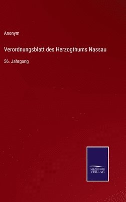 Verordnungsblatt des Herzogthums Nassau 1