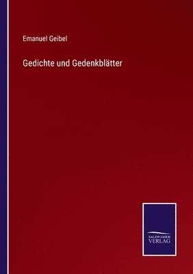 Gedichte und Gedenkbltter 1