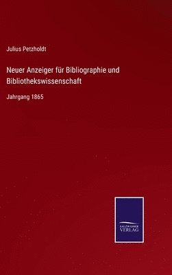 bokomslag Neuer Anzeiger für Bibliographie und Bibliothekswissenschaft