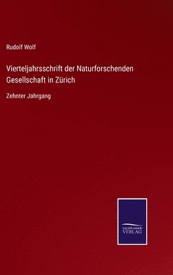 bokomslag Vierteljahrsschrift der Naturforschenden Gesellschaft in Zrich