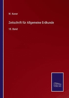 bokomslag Zeitschrift fr Allgemeine Erdkunde