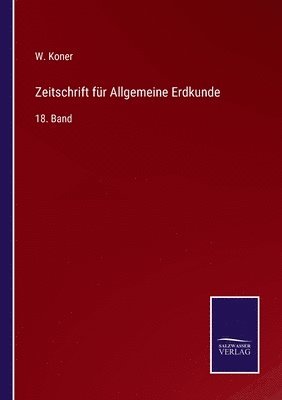 bokomslag Zeitschrift für Allgemeine Erdkunde