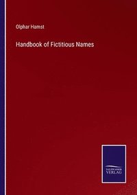 bokomslag Handbook of Fictitious Names