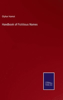 bokomslag Handbook of Fictitious Names