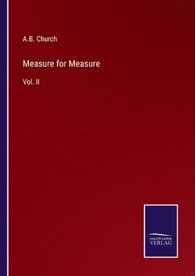 bokomslag Measure for Measure